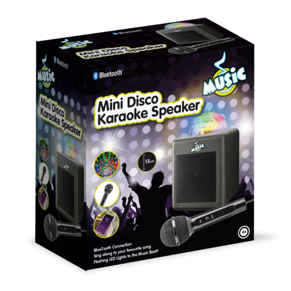 Mini Disco Karaoke Speaker with Microphone