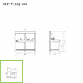 EXIT Yummy 100 wooden outdoor kitchen EXIT Yummy 100 wooden outdoor kitchen
