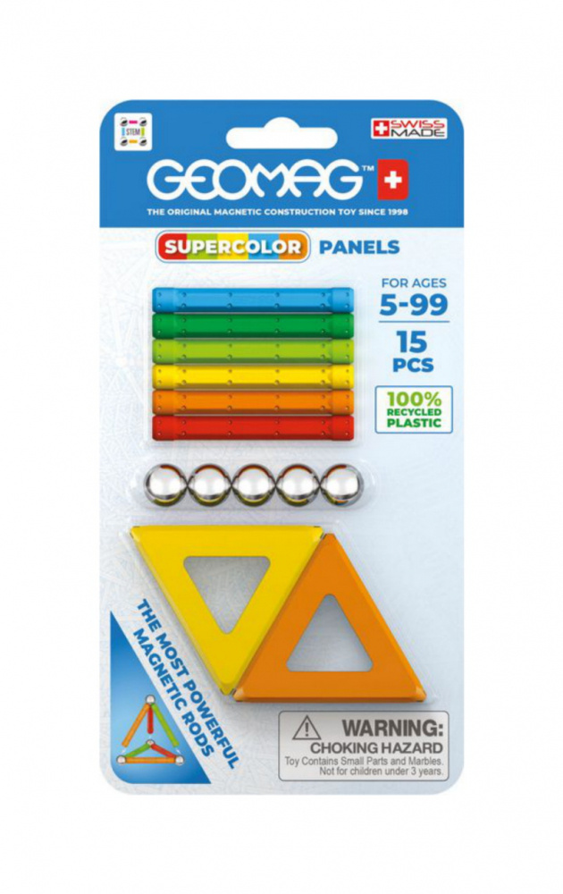 Geomag Supercolor Panels Recycled 15 pieces