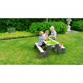 Accent sand, water and picnic table (2 benches) Accent sand, water and picnic table (2 benches)