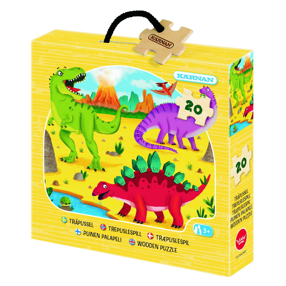 Kärnan puinen palapeli – Dinosaurukset 20 Palaa