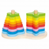 Hape Double Rainbow Stacker Hape Double Rainbow Stacker
