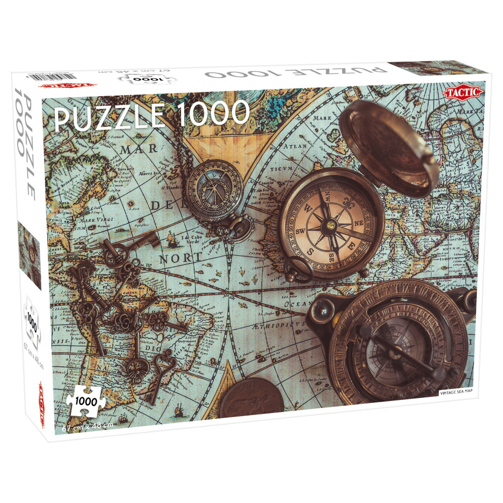 Tactic Palapeli: Vintage Sea Map 1000 palaa