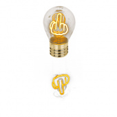 Lamp Light Bulb Middlefinger Lamp Light Bulb Middlefinger