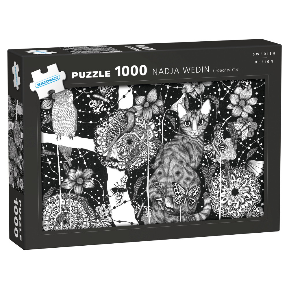 Kärnan Palapeli: Nadja Wedin - Crouchet Cat 1000 Palaa