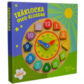 Puinen kello palikoilla Puinen kello palikoilla