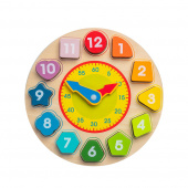 Puinen kello palikoilla Puinen kello palikoilla