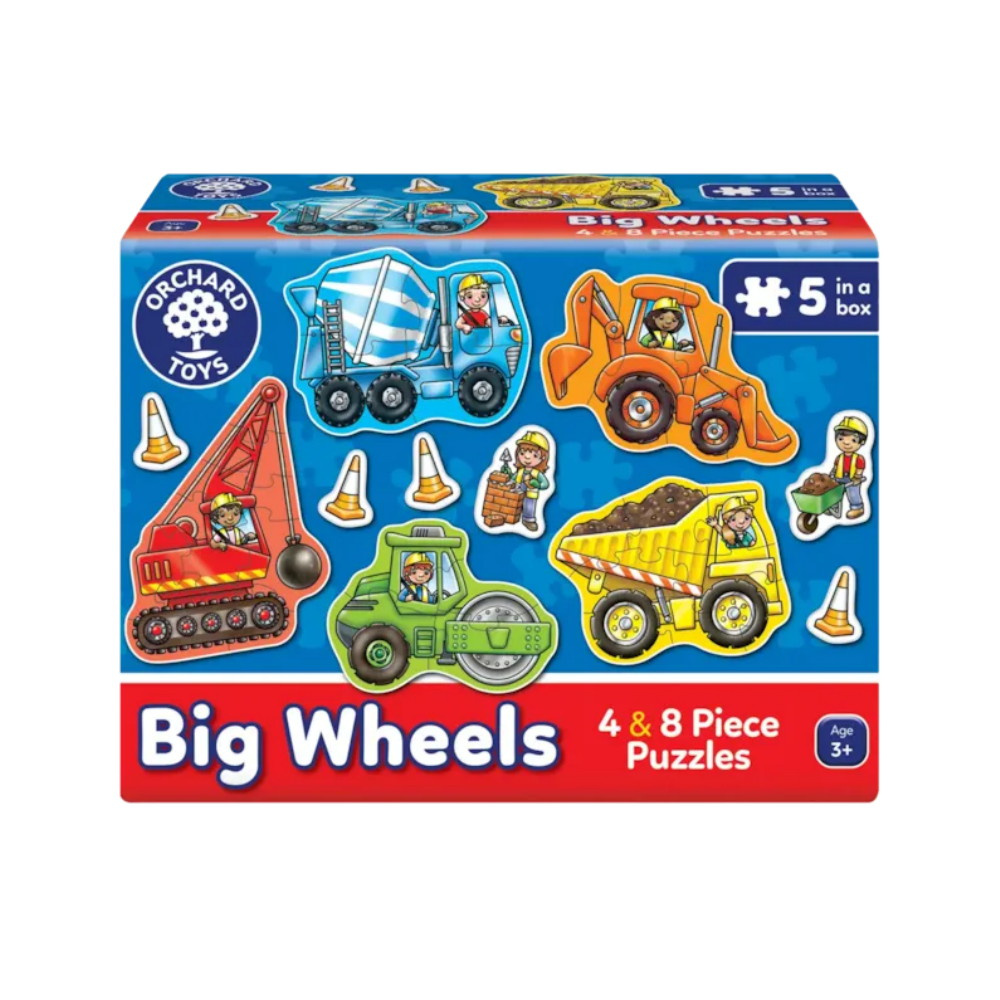 Palapeli Big Wheels 4 ja 8 Palaa