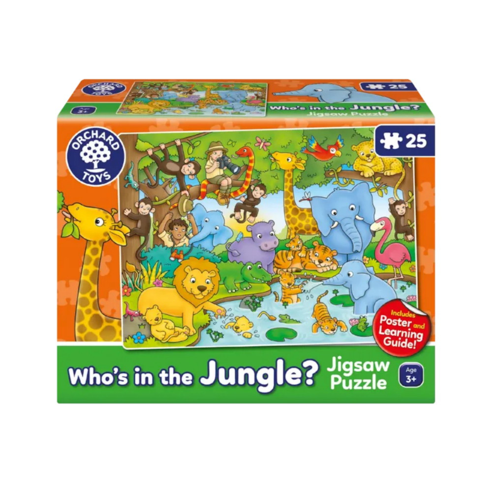 Palapeli Who's in the Jungle? 25 Palaa