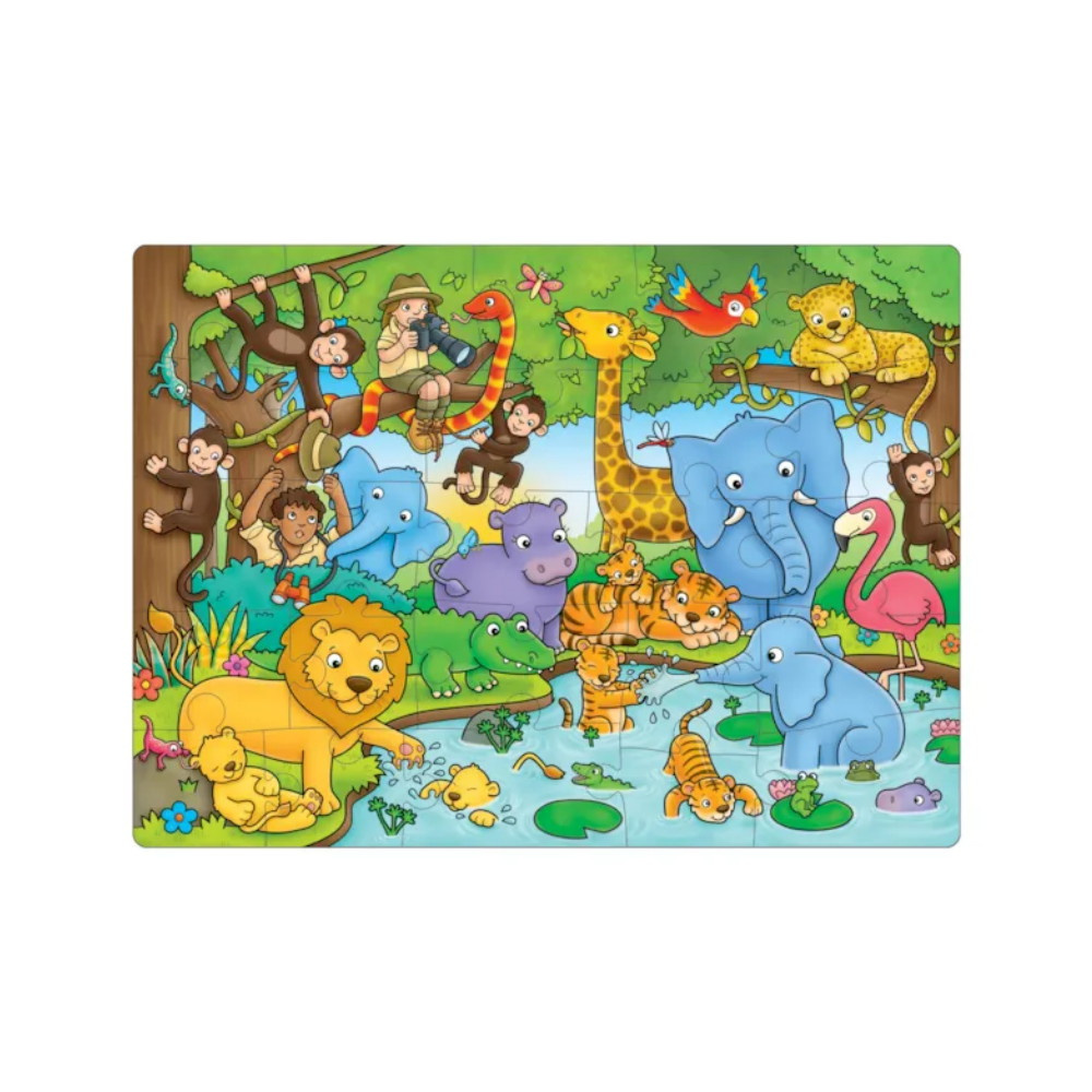 Palapeli Who's in the Jungle? 25 Palaa