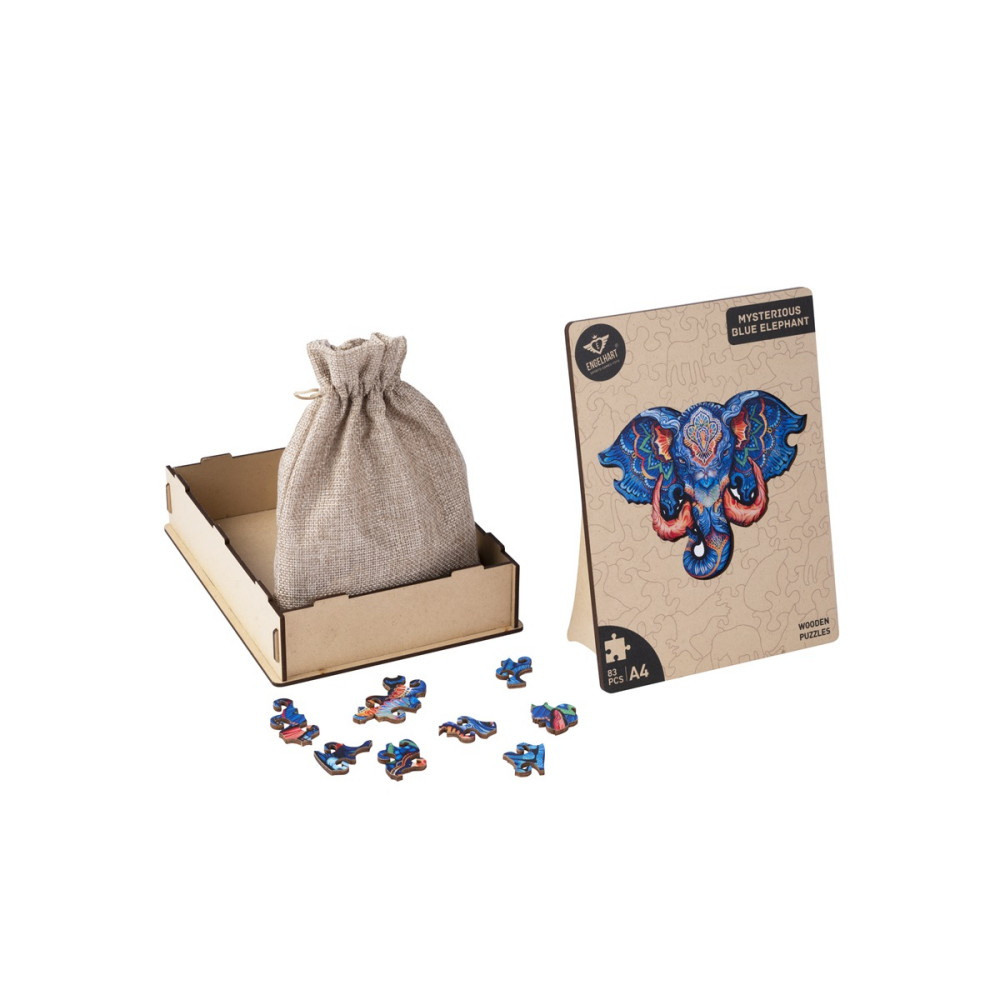 Puzzle A4 Elephant (head) - 83 pieces