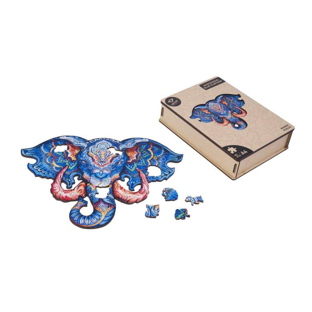 Puzzle A4 Elephant (head) - 83 pieces