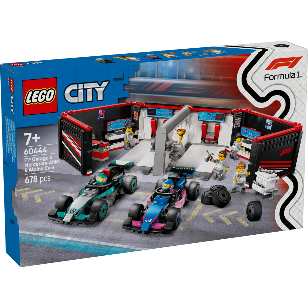 LEGO City - F1-talli ja Mercedes-AMG‑ ja Alpine-autot