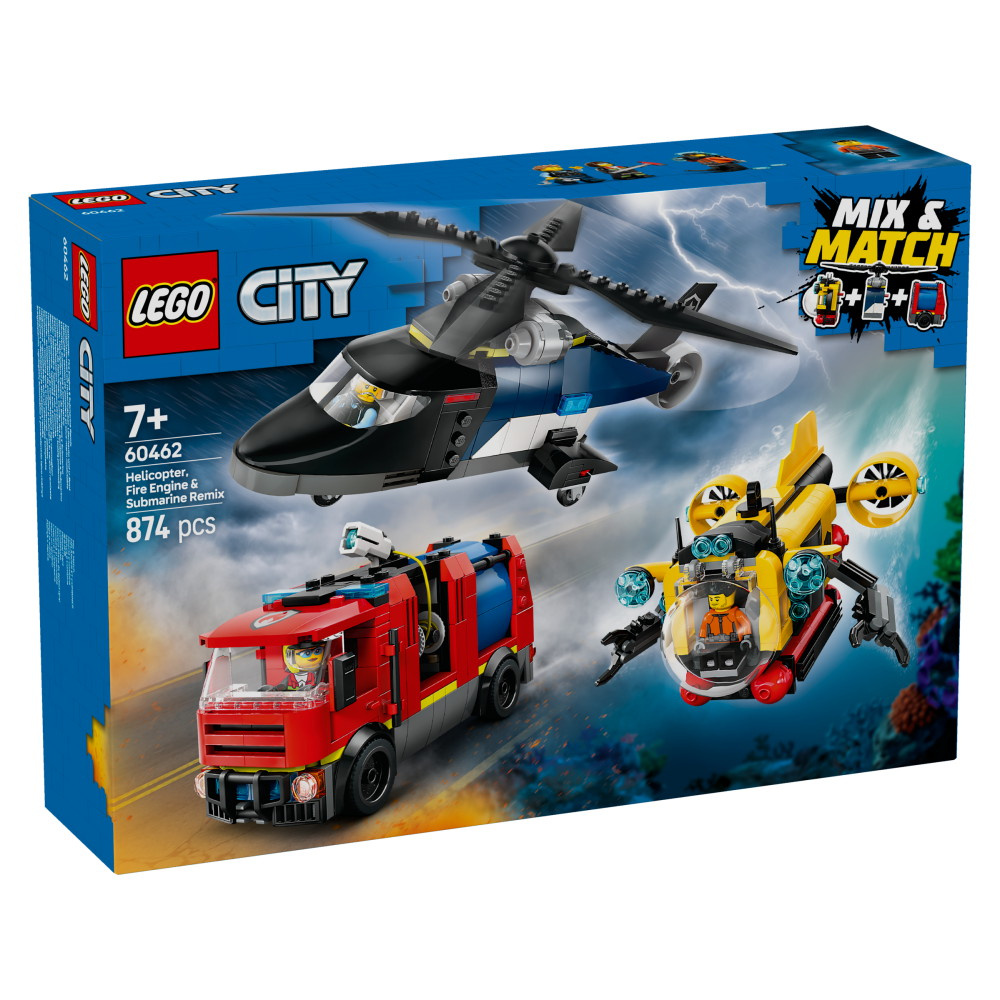 LEGO City – Helikopteri, paloauto ja sukellusvene