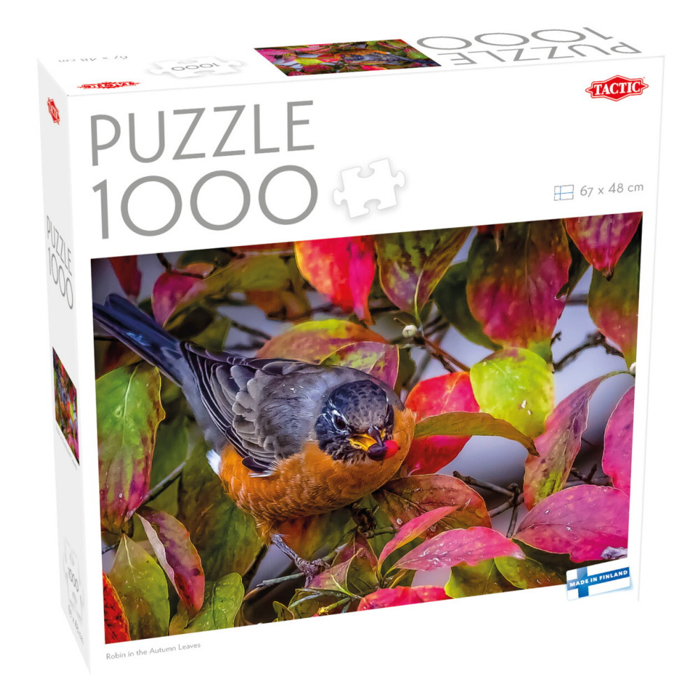 Tactic Palapeli: Robin in the Autumn Leaves 1000 Palaa