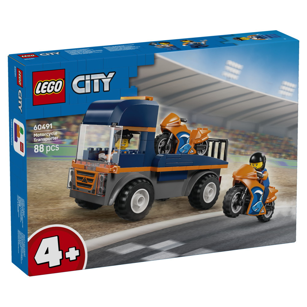 LEGO City - Moottoripyörän Kuljetusauto