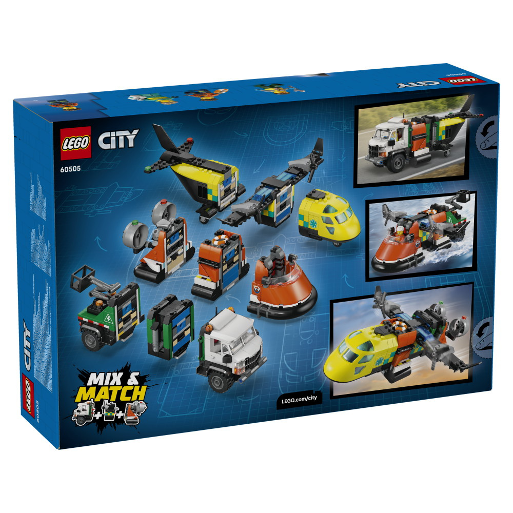 LEGO City - Lentokone, Huoltoauto Ja Ilmatyynyalus