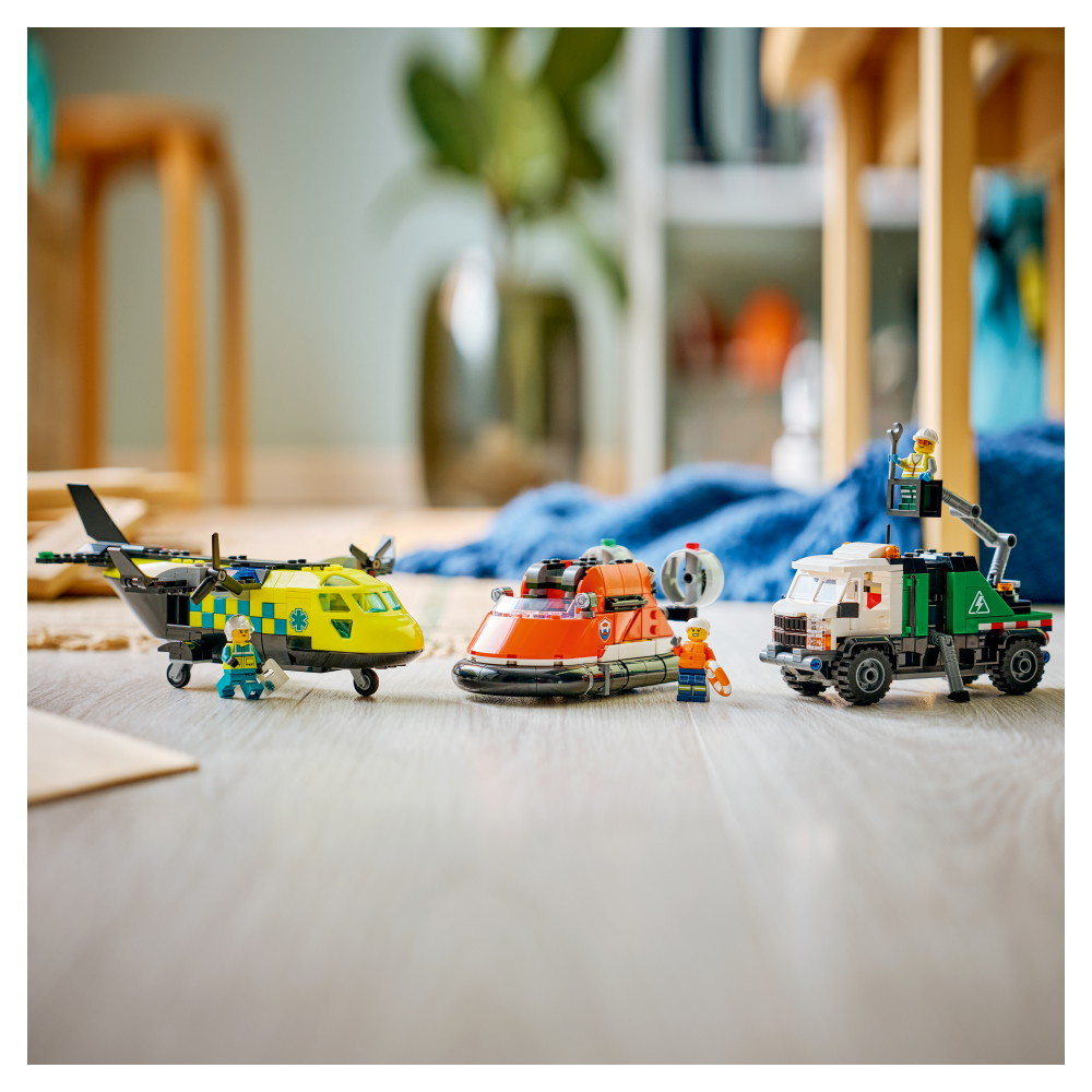 LEGO City - Lentokone, Huoltoauto Ja Ilmatyynyalus