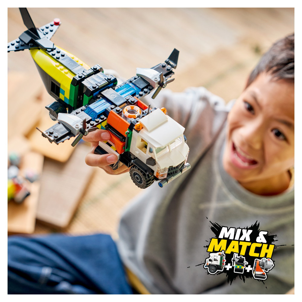 LEGO City - Lentokone, Huoltoauto Ja Ilmatyynyalus