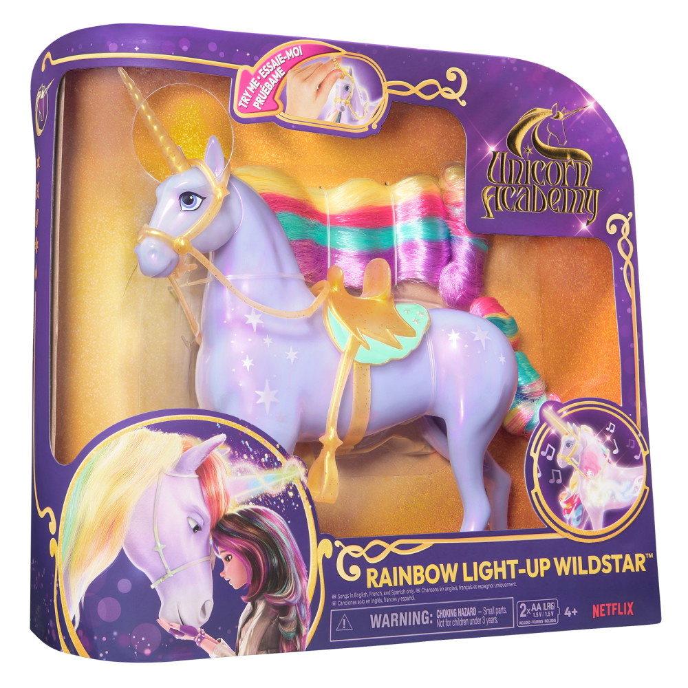 Unicorn Academy - Rainbow Light-Up Wildstar 28 cm