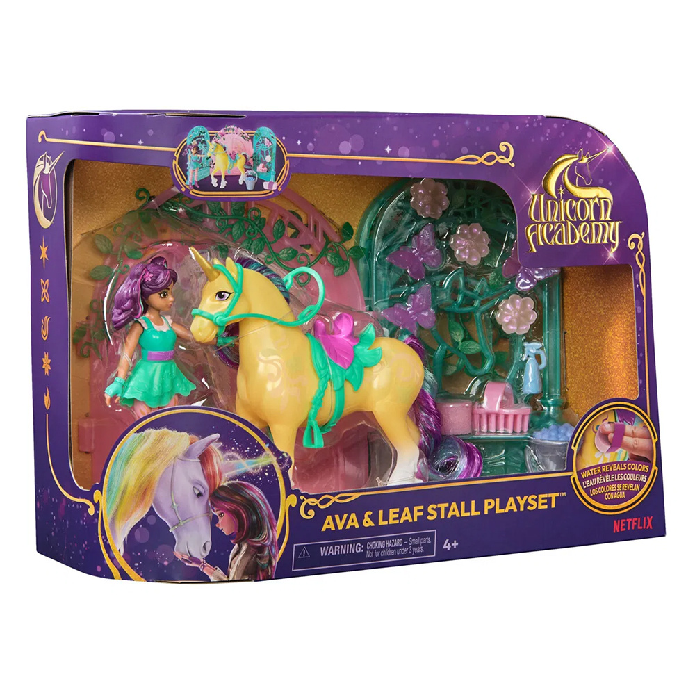 Unicorn Academy Ava & Leaf Stall Playset