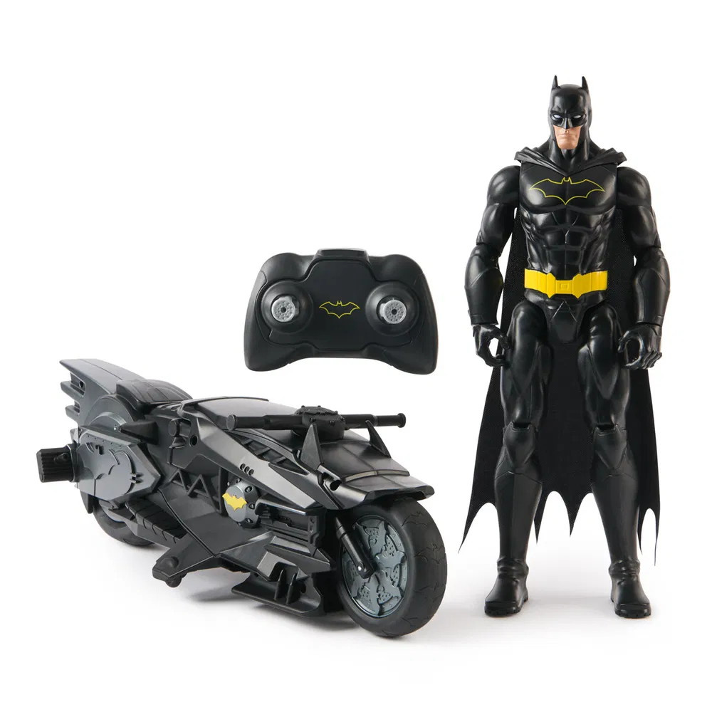 Batman and Stealth Batcycle
