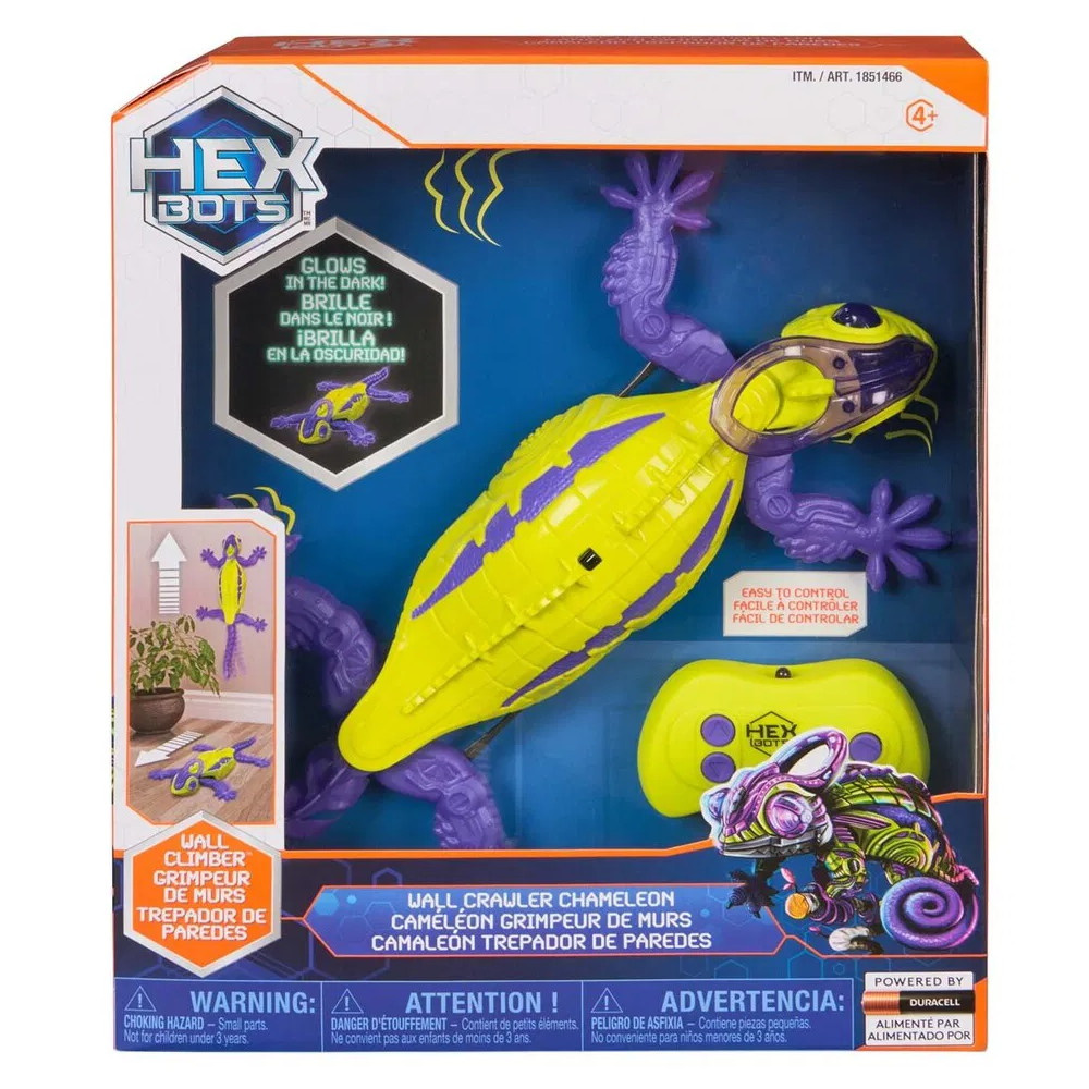 Hex Bots - Seinäkiipeilykameleontti, Vihreä