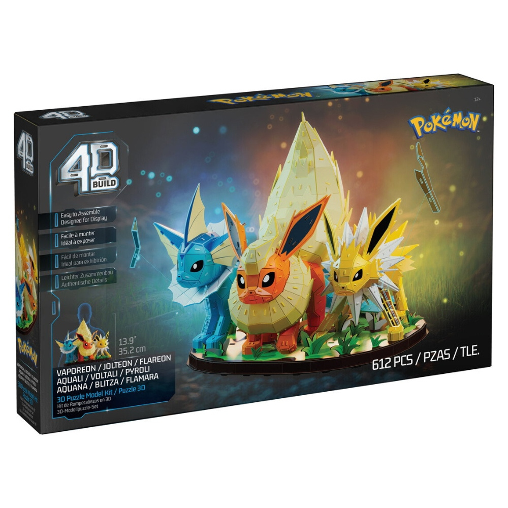 4D Build Pokémon palapeli Eevee Evolution Trio