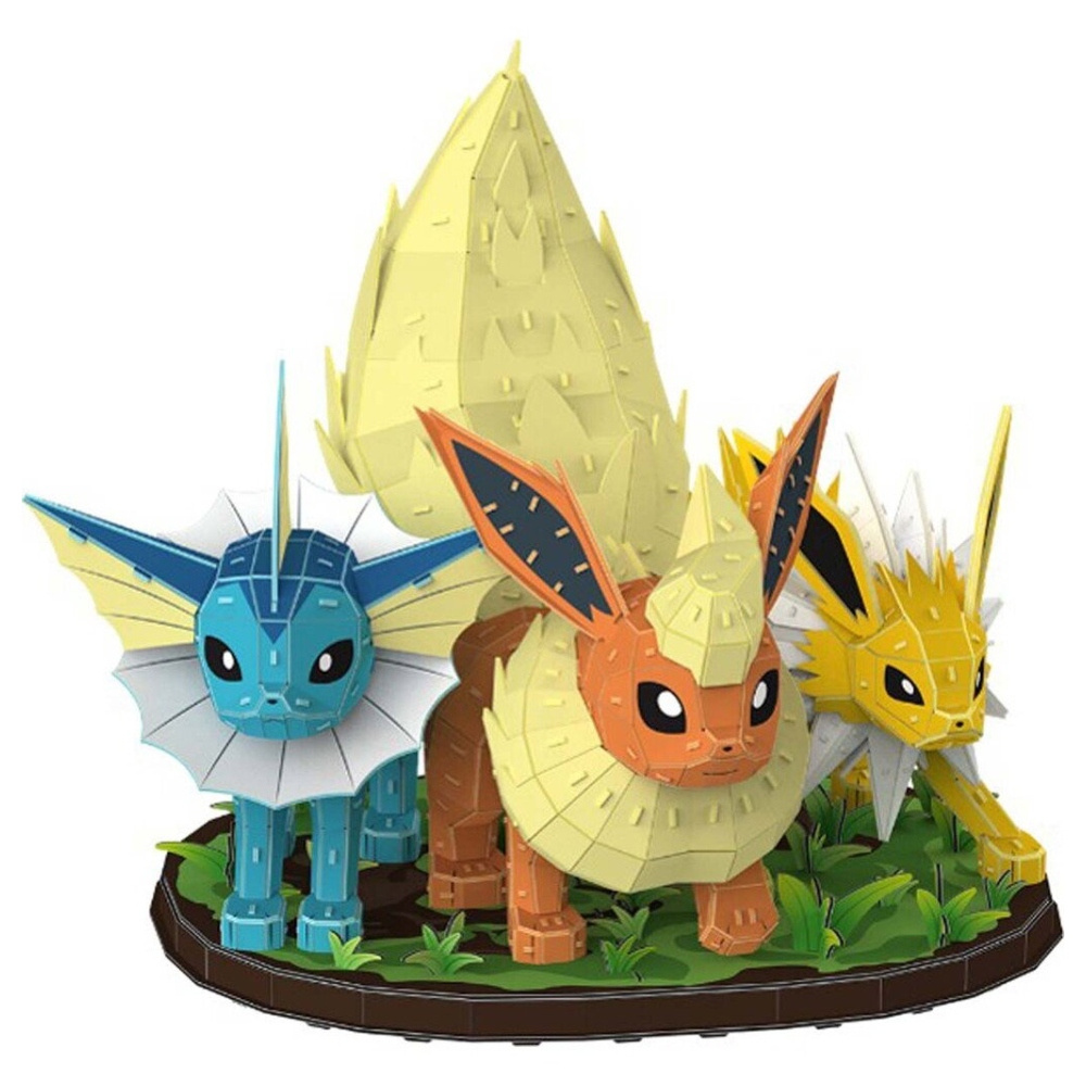 4D Build Pokémon palapeli Eevee Evolution Trio