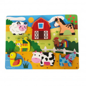 Shape puzzle Wood - Farm animals Shape puzzle Wood - Farm animals