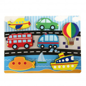 Shape puzzle Wood - Vehicles Shape puzzle Wood - Vehicles
