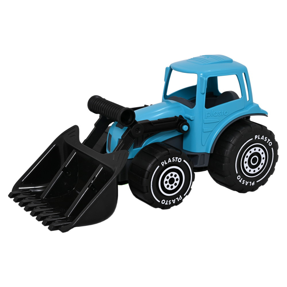 Plasto Traktori etukauhalla - Turkoosi
