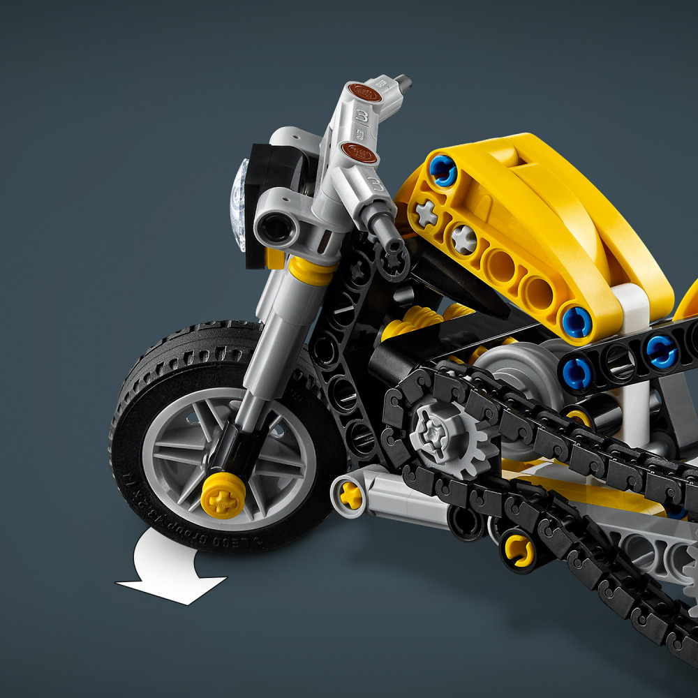 LEGO Technic - Keltainen moottoripyörä