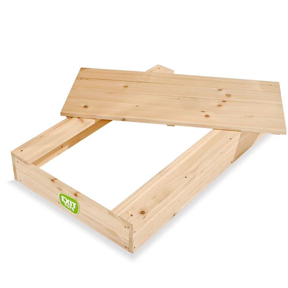 EXIT wooden sandpit 90x60x14cm
