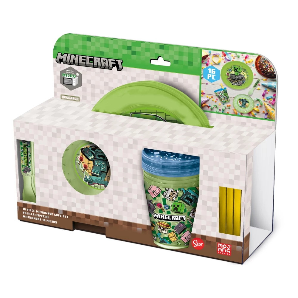 Party Kit Minecraft 16-Osainen Setti