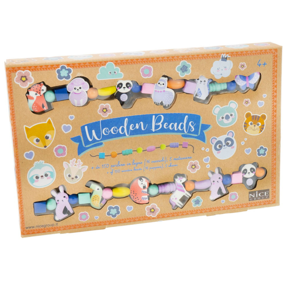 Nice Korusetti Puuhelmet Eläimet