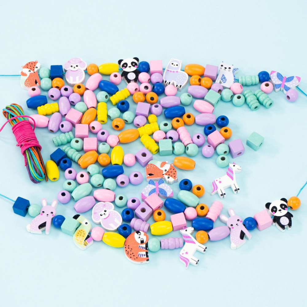 Nice Korusetti Puuhelmet Eläimet