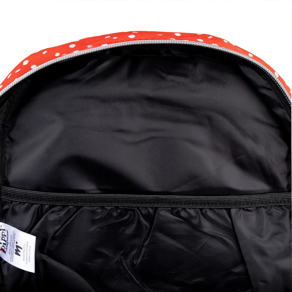 Peppi Pitkätossu Virkattu Reppu, vahva punainen