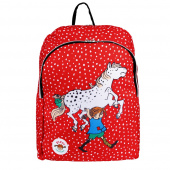 Peppi Pitkätossu Kisa -Reppu, Vahva Punainen Peppi Pitkätossu Kisa -Reppu, Vahva Punainen