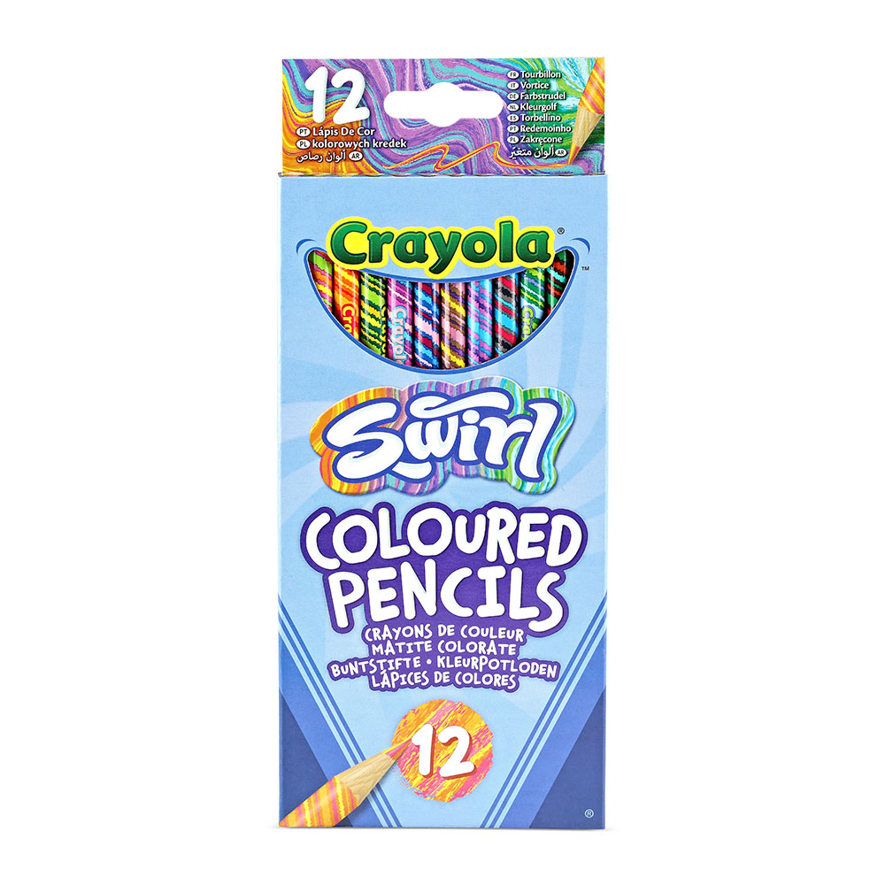 Crayola Swirl Coloured Pencils 12 pc
