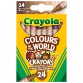 Crayola Colours Of The World Crayons 24 pc Crayola Colours Of The World Crayons 24 pc