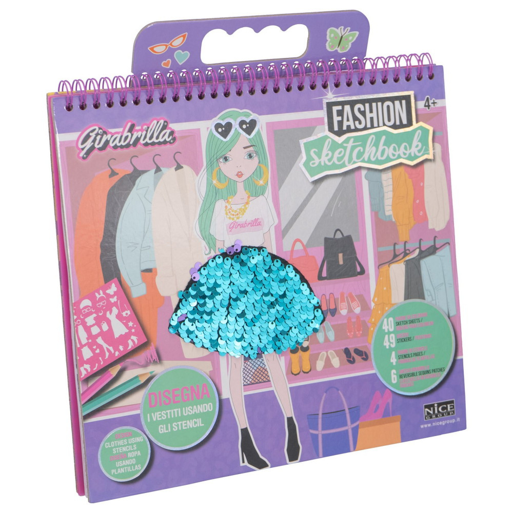 Girabrilla Fashion Sketchbook Suunnittelukirja