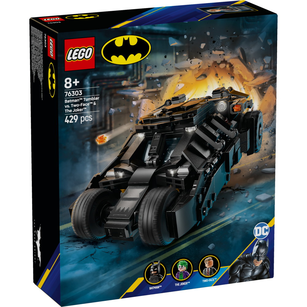 LEGO Super Heroes DC - Batmanin Tumbler vastaan Two-Face & Jokeri