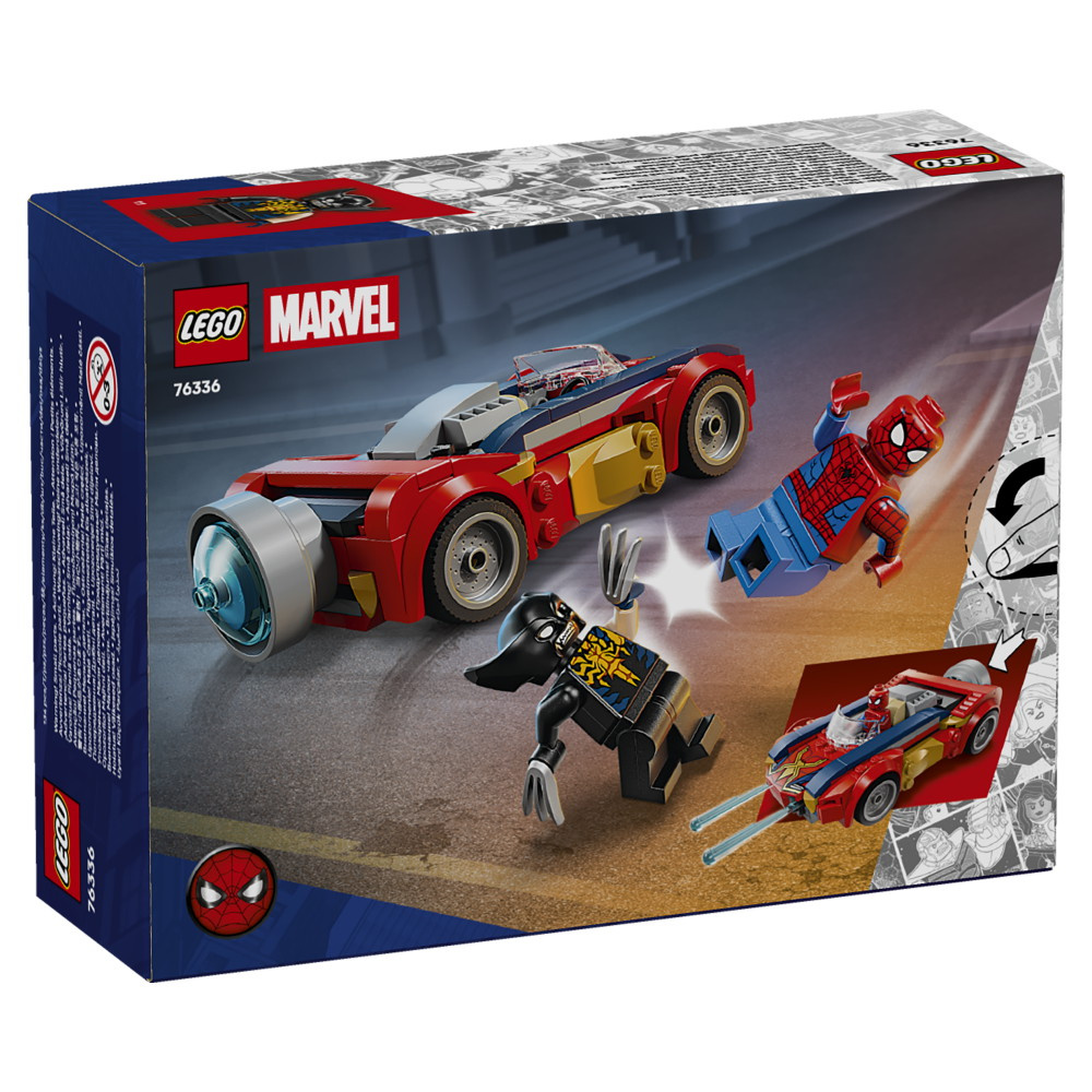 LEGO Marvel - Spider-Manin Auto Vastaan Venomiksi Muuttunut Wolverine