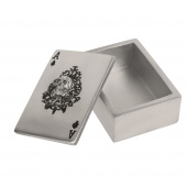 Storage box for playing cards - Skull - Silver Storage box for playing cards - Skull - Silver