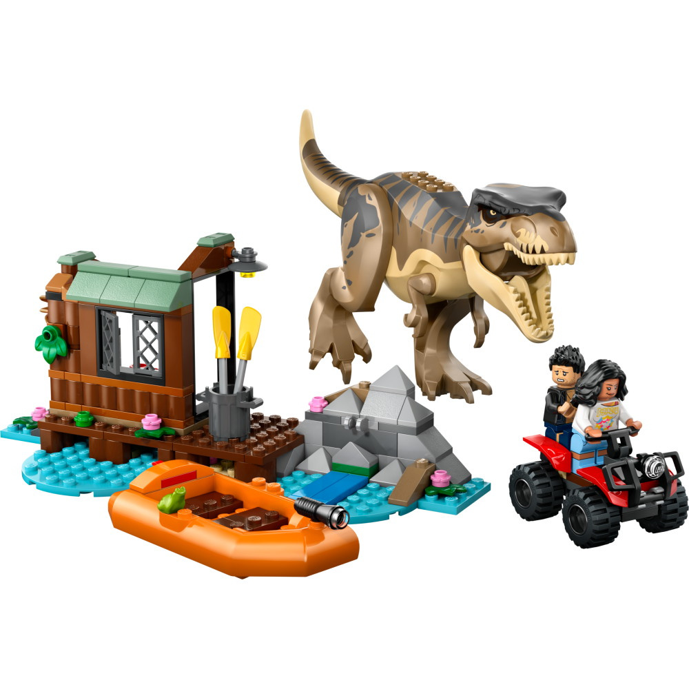 LEGO Jurassic World - T. rex ja pako joella