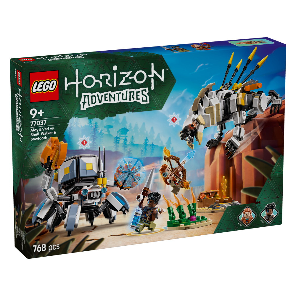 LEGO Horizon - Aloy ja Varl vastaan Kilpikipittäjä ja Sahahammas