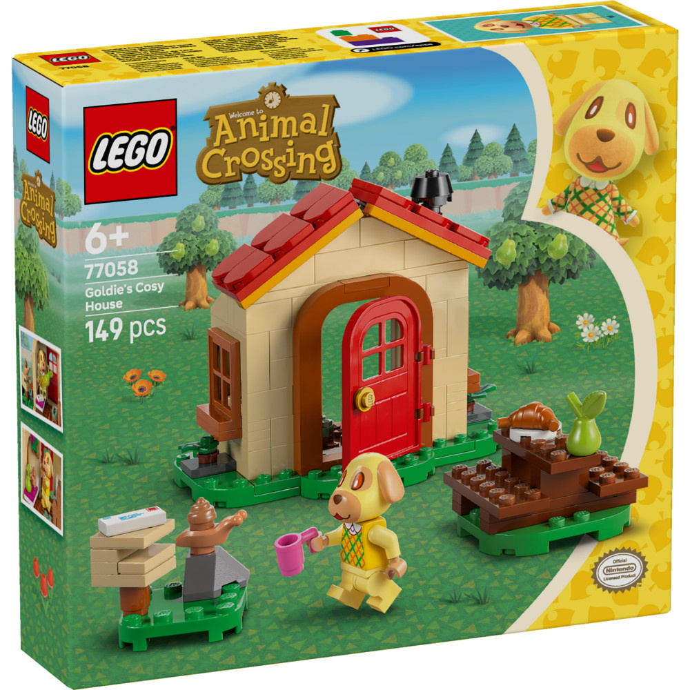 LEGO Animal Crossing - Goldie kodikkaassa talossaan
