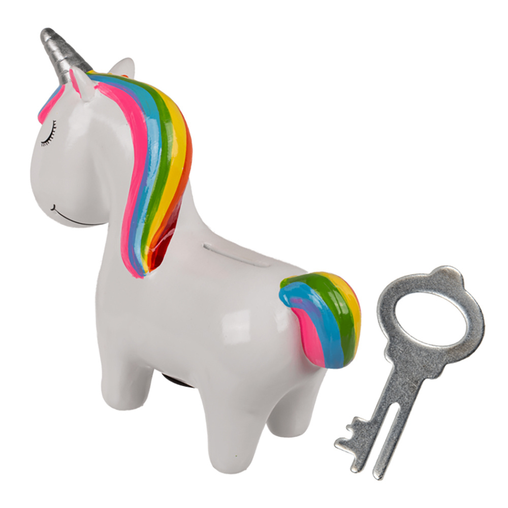 Piggy bank Unicorn White