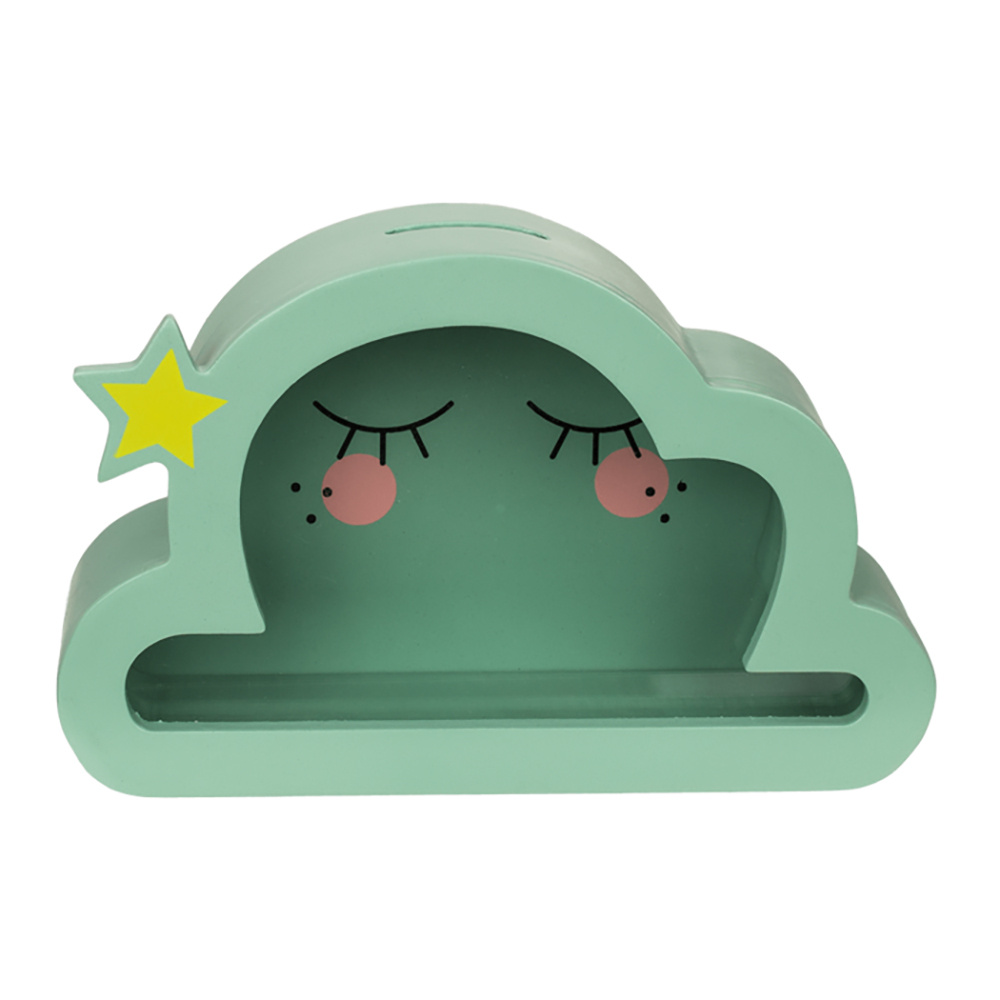 Wooden Savings Box - Cloud